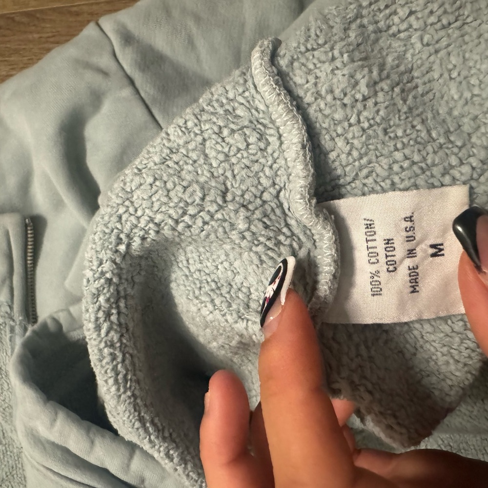 Set Active Light Blue Quarter Zip Sweatshirt - image 3